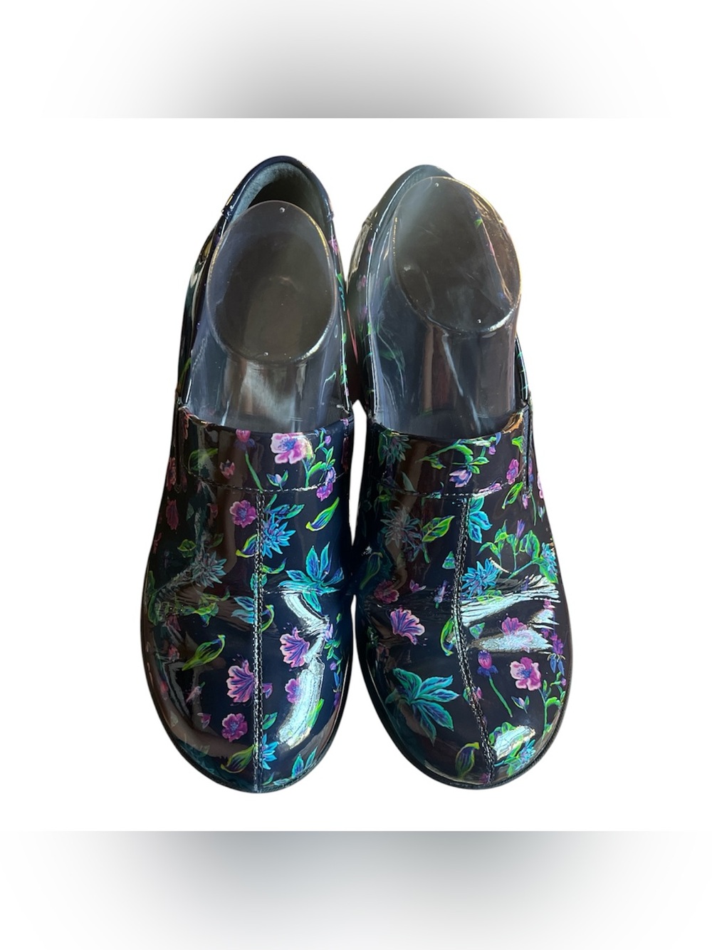 Dansko Work Wonders Womens 33 (US 8) Slip-On Clogs Floral Slip Resistant NICE - Picture 3 of 7